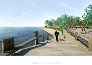 vista del paseo por la costanera
 