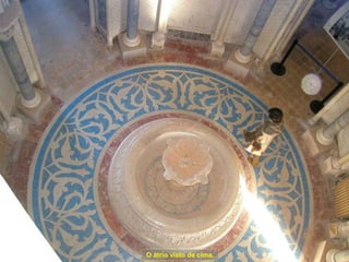 O átrio visto de cima. 