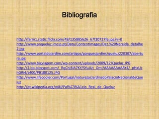 Bibliografia


http://farm1.static.flickr.com/49/135885626_67f20727fe.jpg?v=0
http://www.pnqueluz.imcip.pt/Data/ContentImages/Det.%20Nereida_detalhe
2.jpg
http://www.portaldojardim.com/artigos/parquesjardins/queluz220307/abertu
ra.jpg
http://www.bigviagem.com/wp-content/uploads/2009/12/Queluz.JPG
http://2.bp.blogspot.com/_RqChj3iA7KY/SYuJUt_OmI/AAAAAAAAAY4/_pHxUc
hGRi4/s400/PB180125.JPG
http://www.lifecooler.com/Portugal/natureza/JardinsdoPalacioNacionaldeQue
luz
http://pt.wikipedia.org/wiki/Pal%C3%A1cio_Real_de_Queluz
 