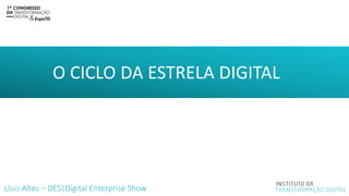 O CICLO DA ESTRELA DIGITAL
Lluis Altes – DES|Digital Enterprise Show
 