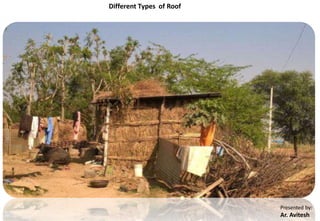 Presented by:
Ar. Avitesh
Different Types of Roof
 