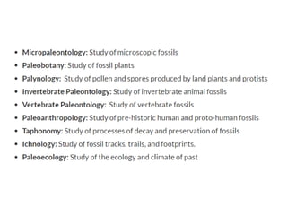 Paleontology  Career