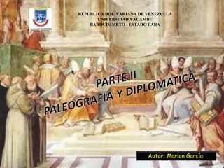 REPUBLICA BOLIVARIANA DE VENEZUELA 
UNIVERSIDAD YACAMBU 
BARQUISIMETO - ESTADO LARA 
Autor: Marlon García 
 