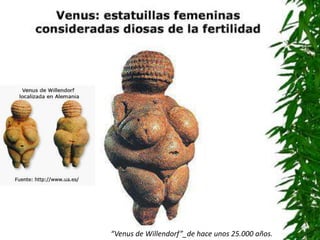 “Venus de Willendorf”_de hace unos 25.000 años.
 