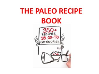 THE PALEO RECIPE
BOOK
 