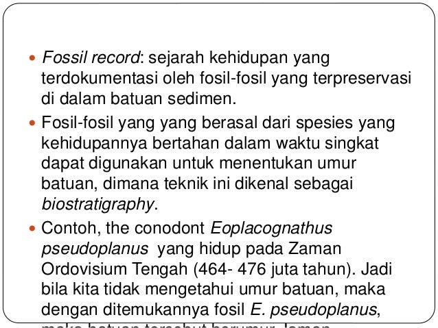 Paleontologi 2: Fossil, Evolusi & Waktu Geologi