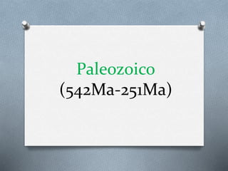 Paleozoico 
(542Ma-251Ma) 
 