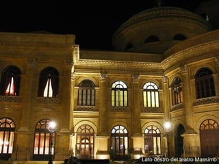 Lato destro del teatro Massimo 