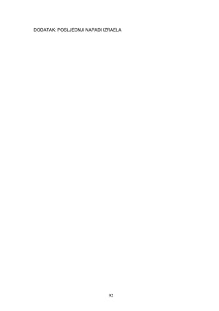 DODATAK: POSLJEDNJI NAPADI IZRAELA
92
 