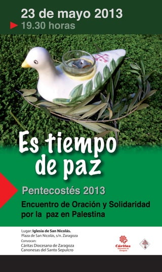 Palestina. Es tiempo de oración.