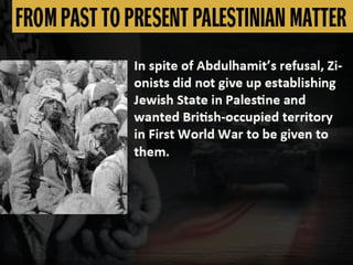 FROM PAST TO PRESENT PALESTINIAN MATTER