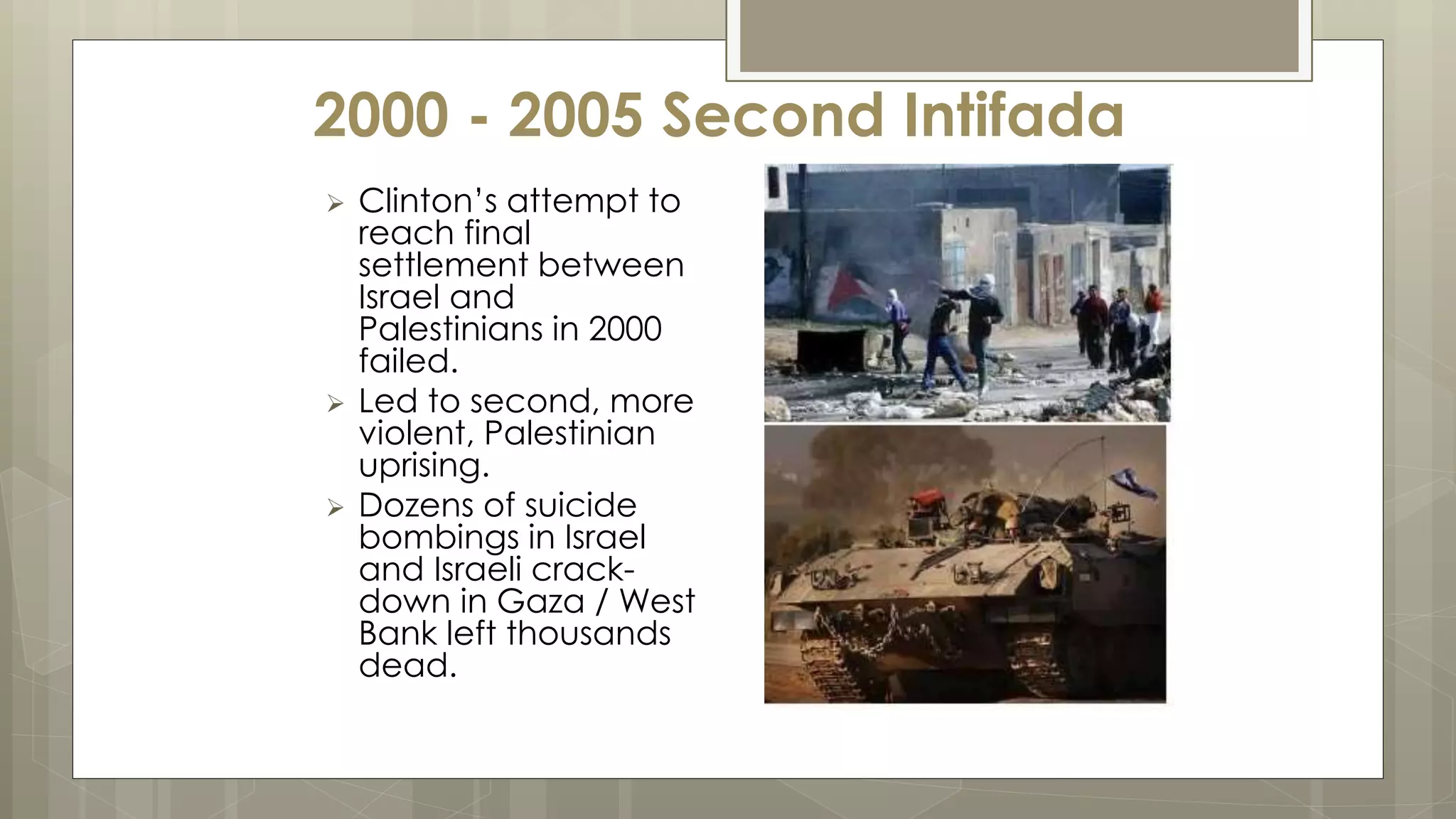 Palestine Israel Conflict | PPTX