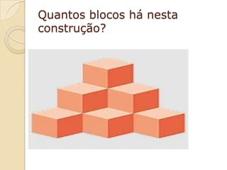 Quantos blocos há nesta
construção?
 
