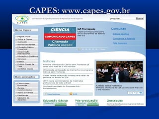 CAPES: www.capes.gov.br
 