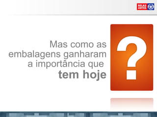 Mas como as embalagens ganharam a importância que  tem hoje 