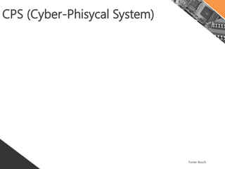 Indústria 4.0
 Uso de Cloud (as informações estarão na Nuvem –
compartilhada)
 Uso do Big Data (todas as informações reunidas, de
forma dinâmica para tomada de decisões)
 Uso de RFID (todo movimento de materiais é rastreado
com todas as informações)
 