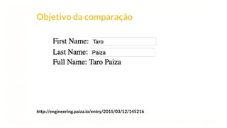 This is our vision
Building the foundation to Build a 3B Company by FY20
Objetivo da comparação
http://engineering.paiza.io/entry/2015/03/12/145216
 