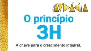O princípio
A chave para o crescimento integral.
3H
 