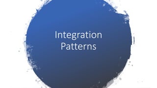 Integration
Patterns
 