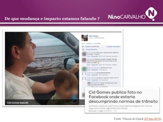 De que mudança e impacto estamos falando ?

Fonte: Tribuna do Ceará (27 Ago 2013)

 