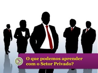 O que podemos aprender
com o Setor Privado?
ninocarvalho.com.br

 