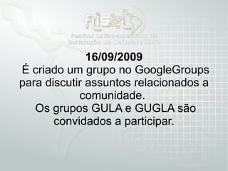 O manifesto de criação da comunidade Anapolivre é lido para todos os participantes. 