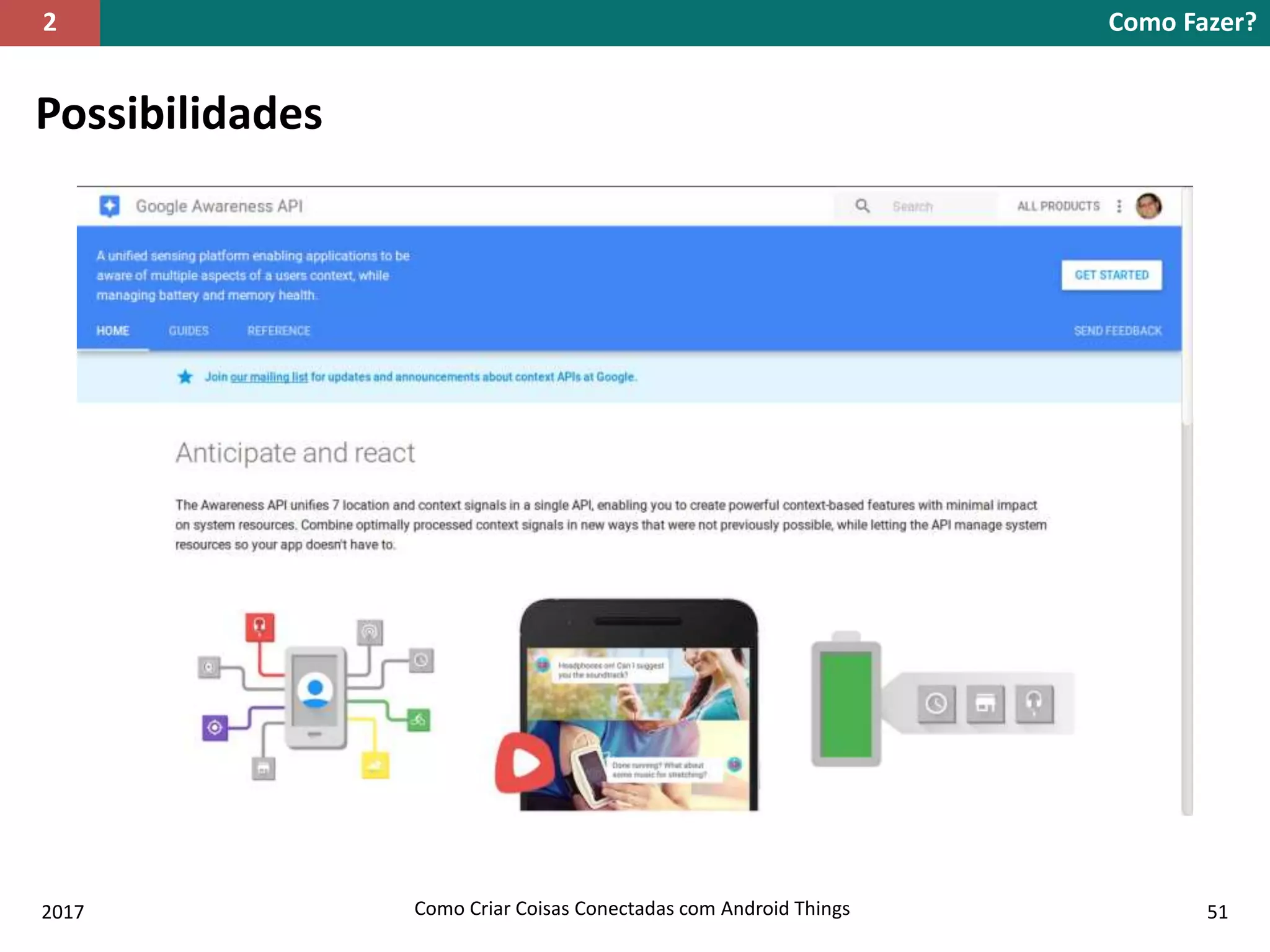 Possibilidades
Como Fazer?2
2017 Como Criar Coisas Conectadas com Android Things 51
 