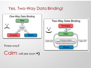 Yes, Two-Way Data Binding!
Three-way?
Calm, will see soon =)
 