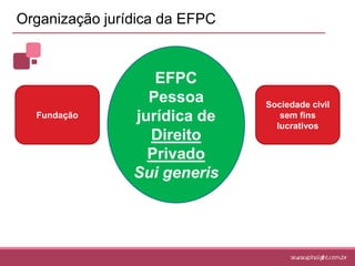Entidades de previdência complementarFUNPRESPDisponibilizam planosComercializam planos