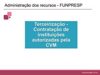 Custeio do planoPlano de custeio