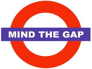 Mind the gap




               ninocarvalho.com.br
 