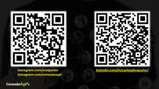 Instagram.com/crosjunior
Instagram.com/conexaoagil
linkedin.com/in/carlossilvajunior/
 