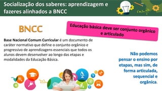 Socializando Saberes: Aprendizagem e Fazeres alinhados a BNCC.