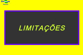 Florestas
LIMITAÇÕES
 