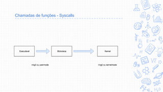 Chamadas de funções - Syscalls
 