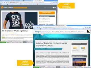 VISÃO
          INTERNA




 VISÃO
EXTERNA
 
