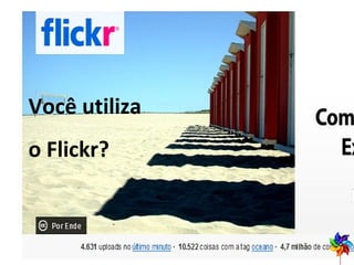 Você utiliza  o Flickr? 