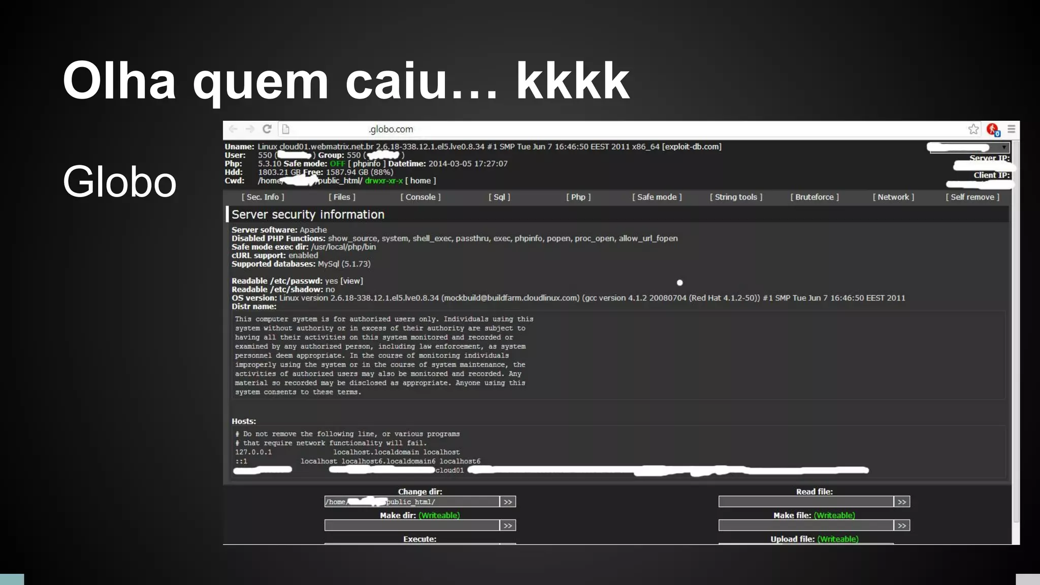Olha quem caiu… kkkk
Globo
 