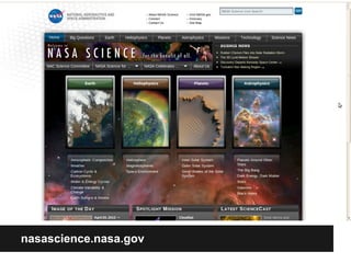 Plone




nasascience.nasa.gov
 
