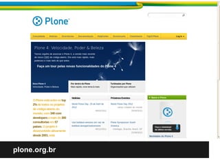 Plone




plone.org.br
 