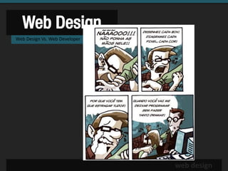 Web Design
Web Design Vs. Web Developer




                               web design
 