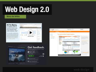 Web Design 2.0
Bloco de Mídia




                 web design
 