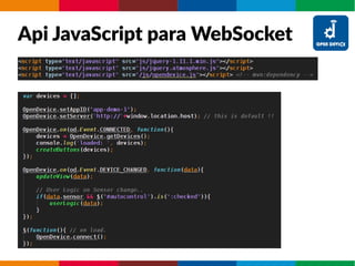 Api JavaScript para WebSocket
 