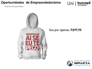 Oportunidades de Empreendedorismo
 Perfil do Empreendedor




                          Sua por apenas, R$99,98
 