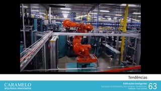 Edificações Inteligentes
Soluções Sustentáveis, Tecnologias, Tendências.
Palestrante: Frank Caramelo 6363
Tendências
Edificações Inteligentes
Soluções Sustentáveis, Tecnologias, Tendências.
Palestrante: Frank Caramelo
 