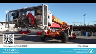 Edificações Inteligentes
Soluções Sustentáveis, Tecnologias, Tendências.
Palestrante: Frank Caramelo 6666
Tendênciashttps://youtu.be/OKoQMD0QZQs
Edificações Inteligentes
Soluções Sustentáveis, Tecnologias, Tendências.
Palestrante: Frank Caramelo
 