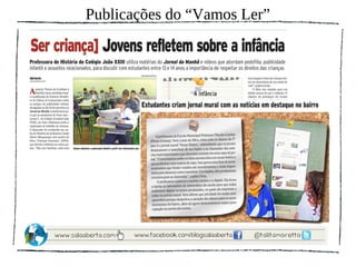 Publicações do “Vamos Ler”
 