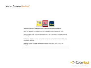 Vamos Focar no Usuário?

 