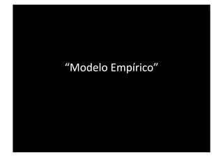 “Modelo Empírico” 
 