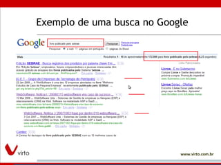 Exemplo de uma busca no Google 
